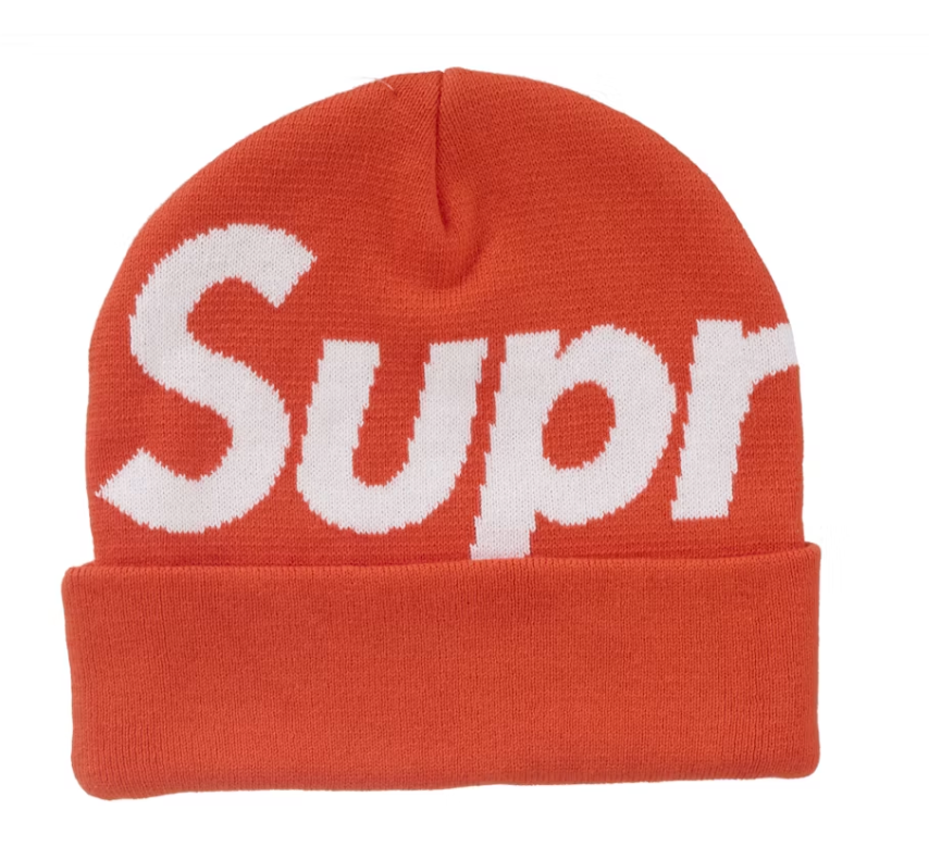 Supreme Big Logo Beanie (FW24) Orange