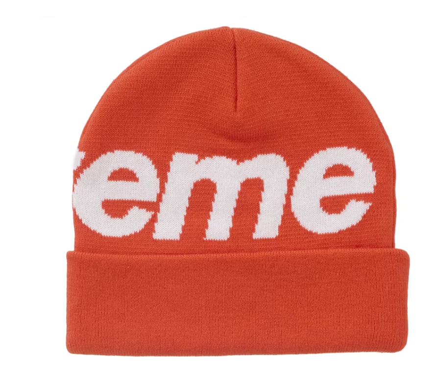 Supreme Big Logo Beanie (FW24) Orange