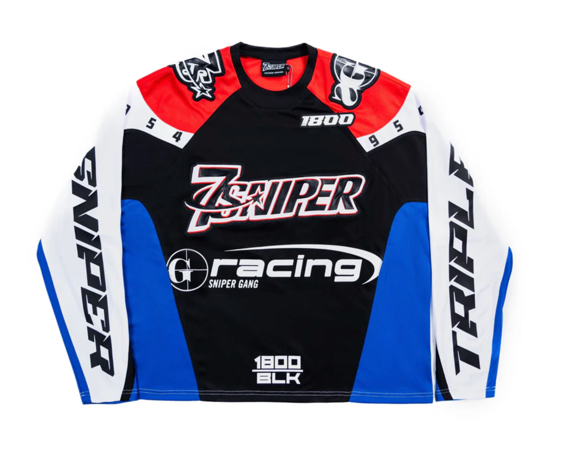 Triple Sevens 1800 Racing Jersey (Blue/Red)