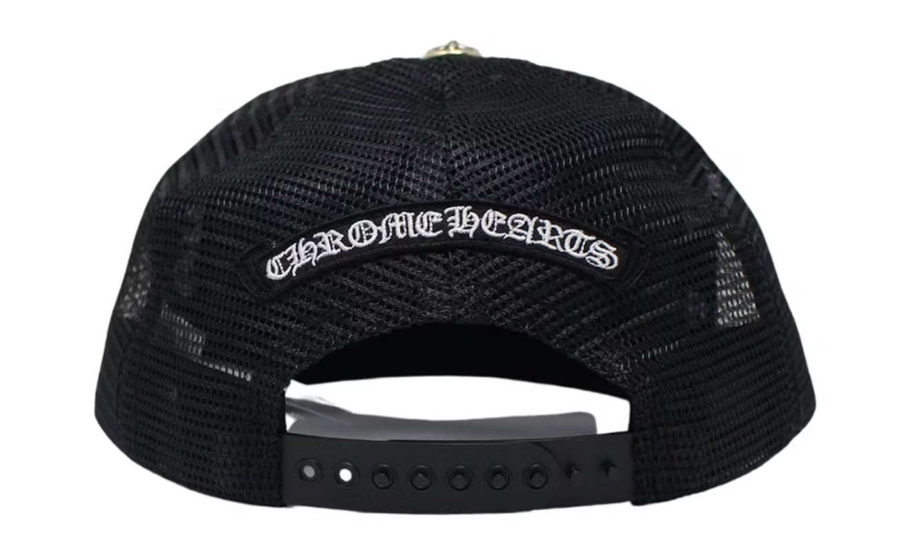 Chrome Hearts Eyechart Trucker Hat Black/White/Red