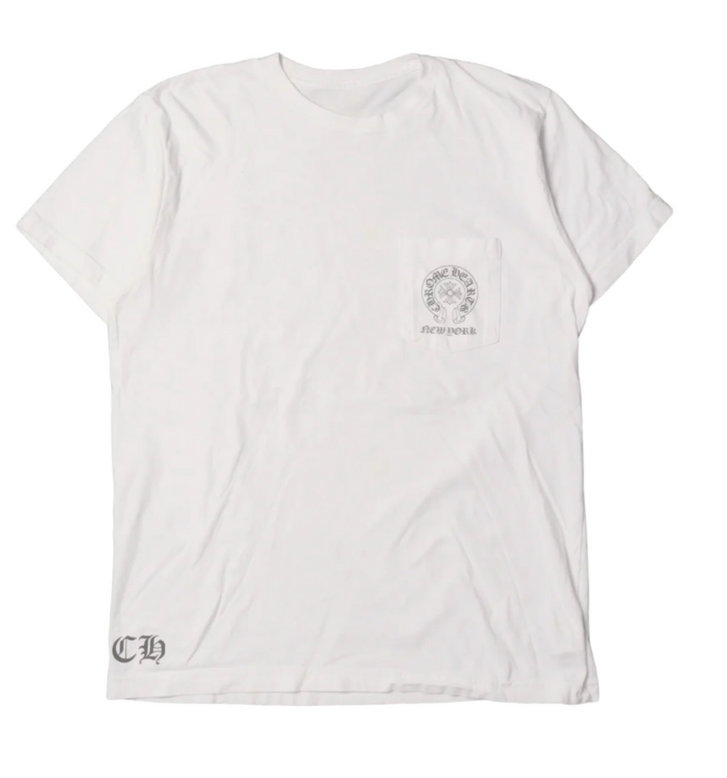 CHROME HEARTS ホワイトTシャツ Chrome Hearts New York Exclusive Horseshoe T-Shirt White
