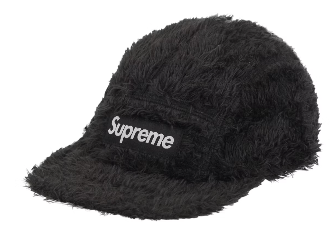 Supreme Fuzzy Camp Cap Black