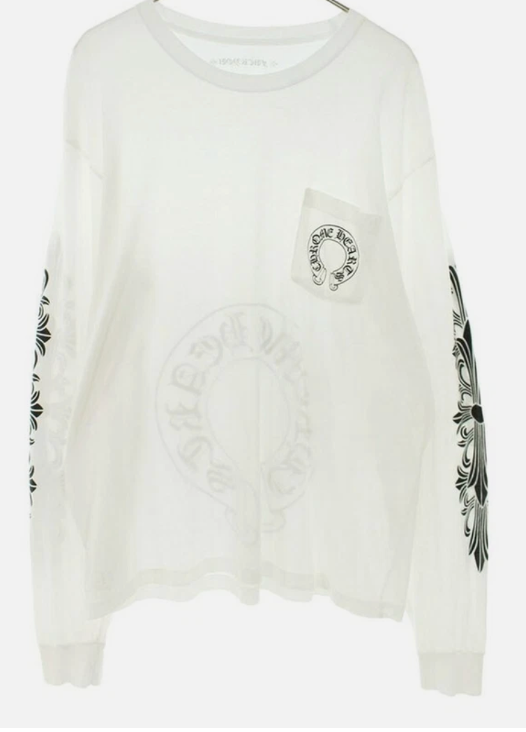 Chrome Hearts White Floral Fuck You L/s