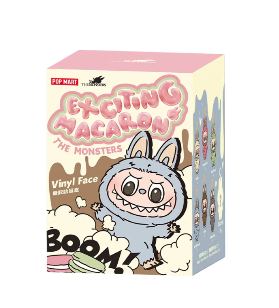 Pop Mart Labubu The Monsters Exciting Macaron Vinyl Plush Pendant Single Blind Box