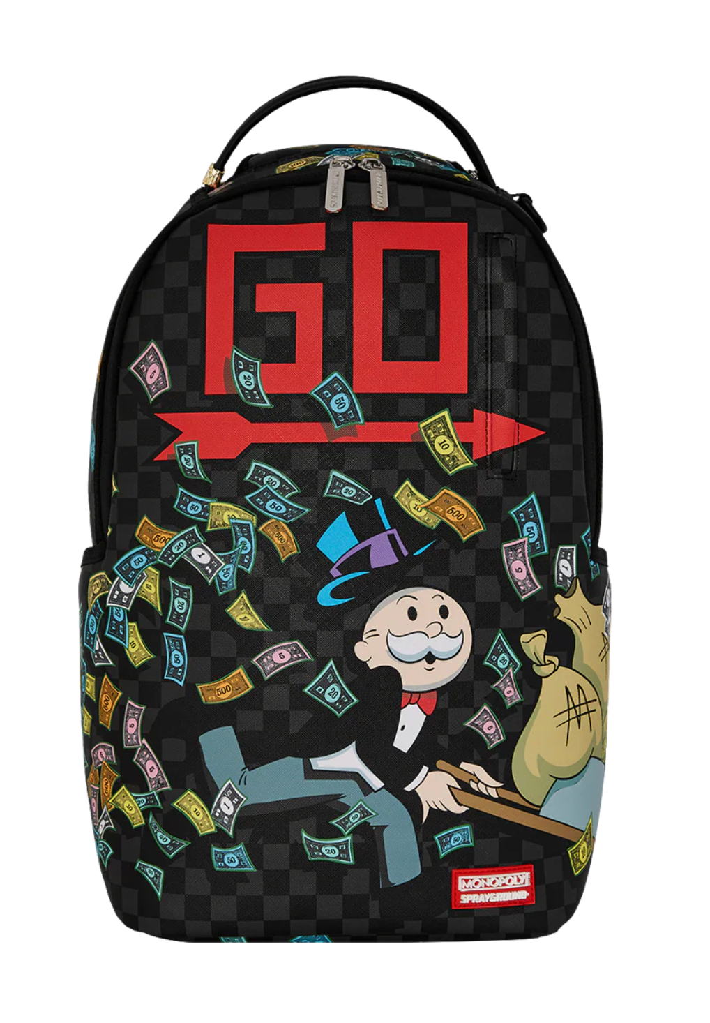 SPRAYGROUND MONOPOLY WHEEL BARREL BACKPACK