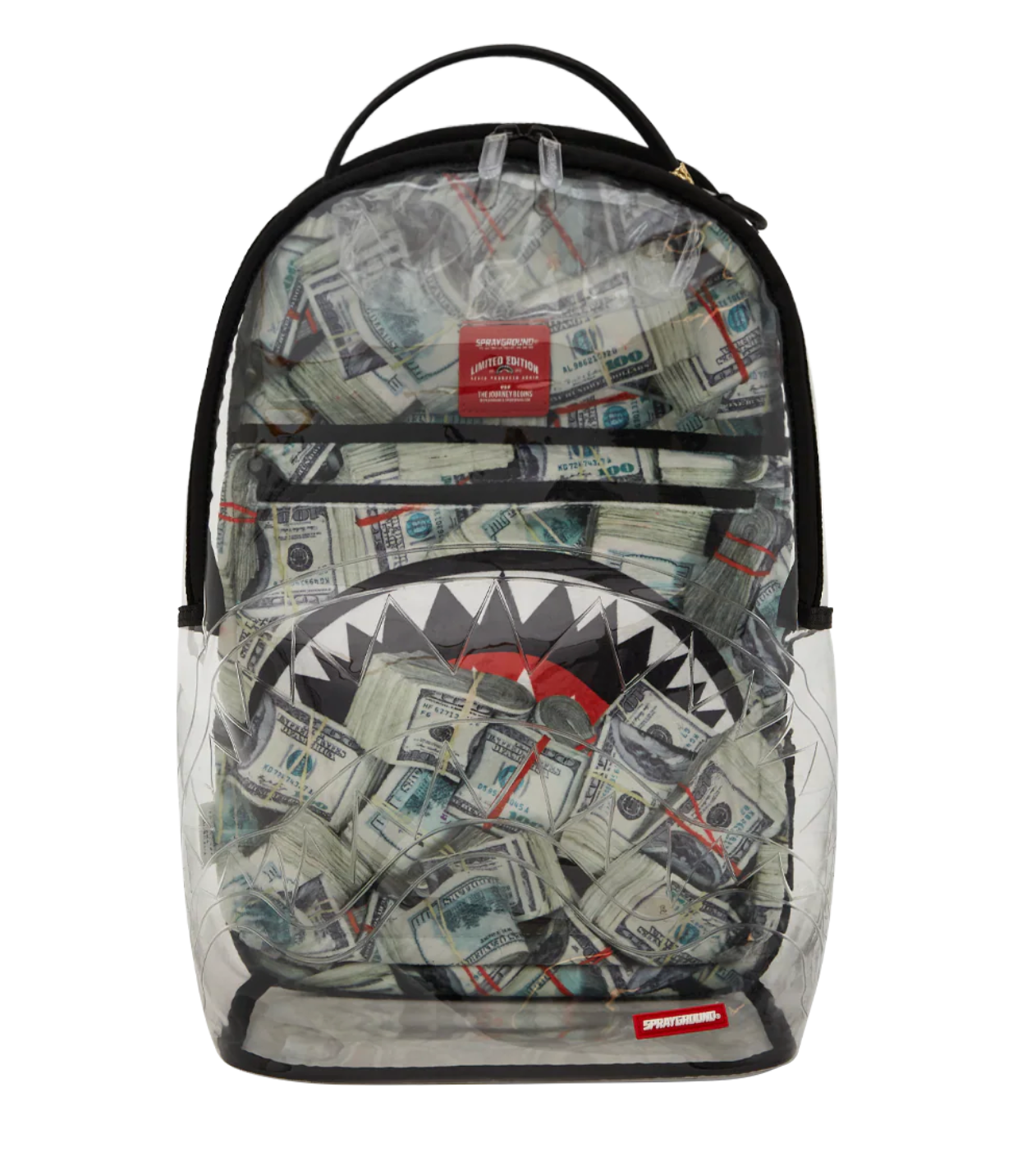 SPRAYGROUND CLEAR BACKPACK - MONEY CHOMP