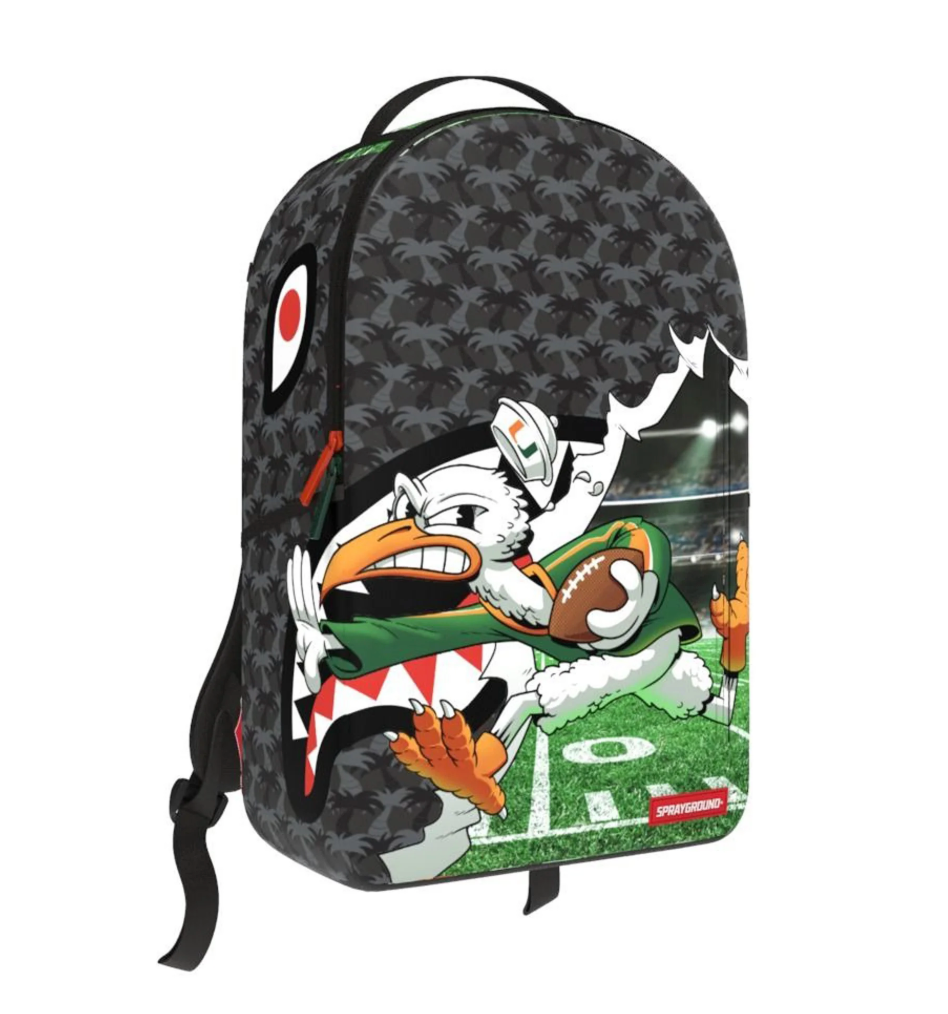 Sprayground Backpack University Of Miami Touch Down