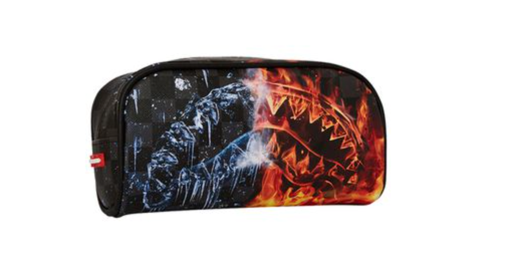 Sprayground Fire & Ice Shark Pencil Pouch