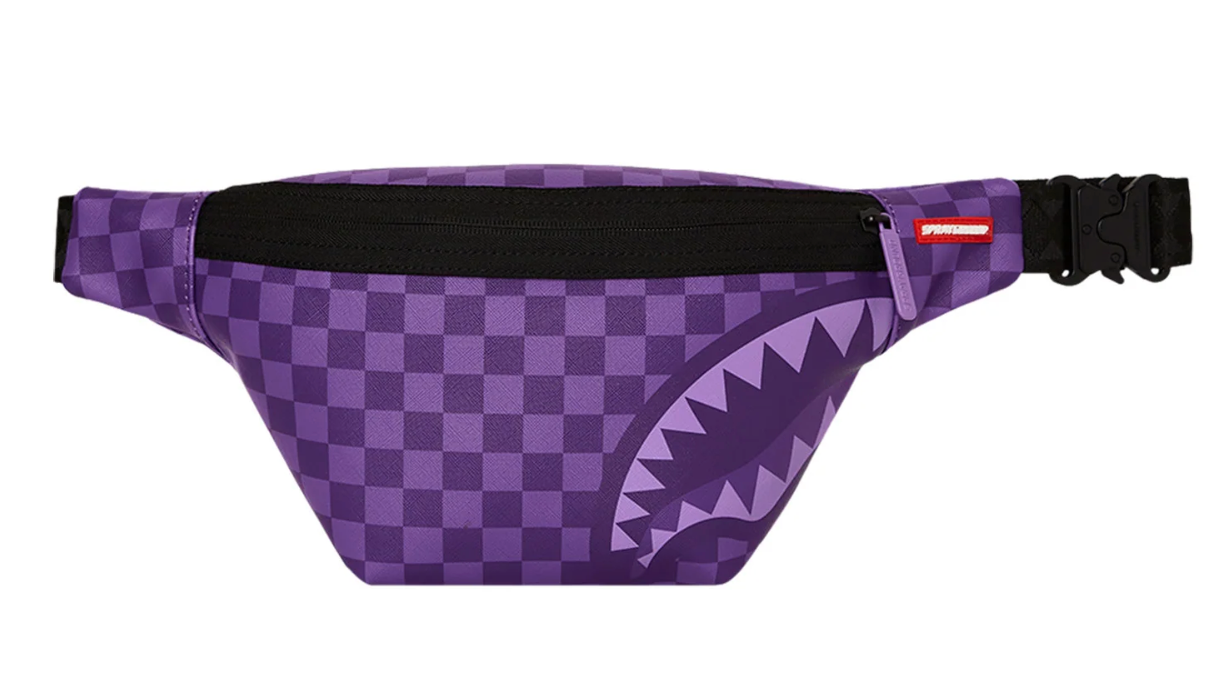 SPRAYGROUND PURPLE SHARK SHARKS IN PARIS SAVVY CROSSBODY