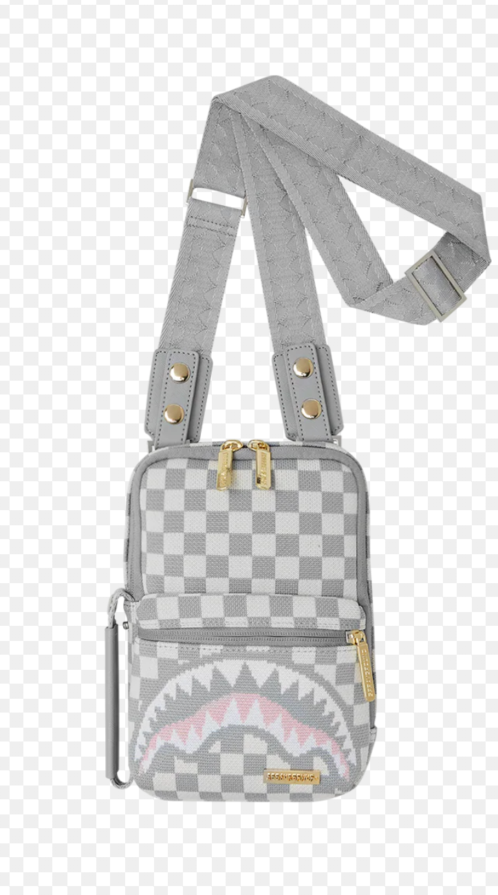 SPRAYGROUND KNIT SHARKS IN PARIS IN CREAM OG SLING