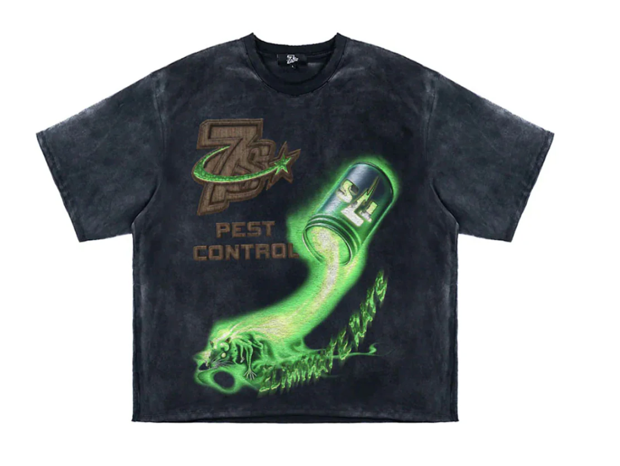 Triple Sevens Pest Control Black Tee