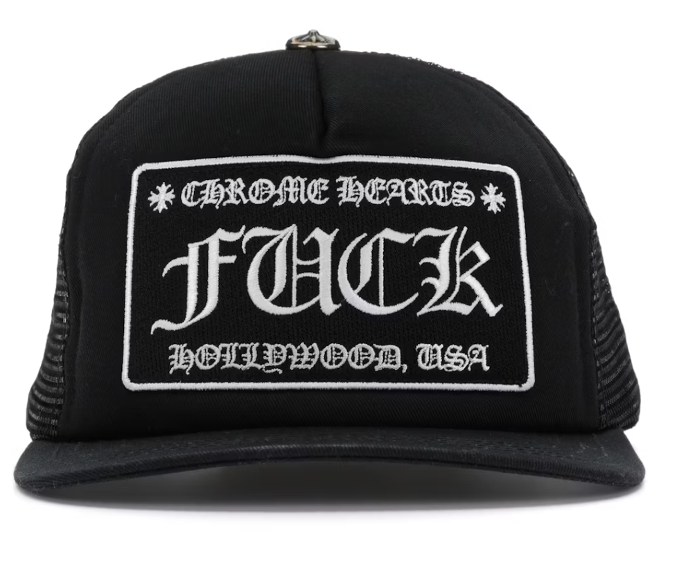 Chrome Hearts FUCK Hollywood Trucker Hat