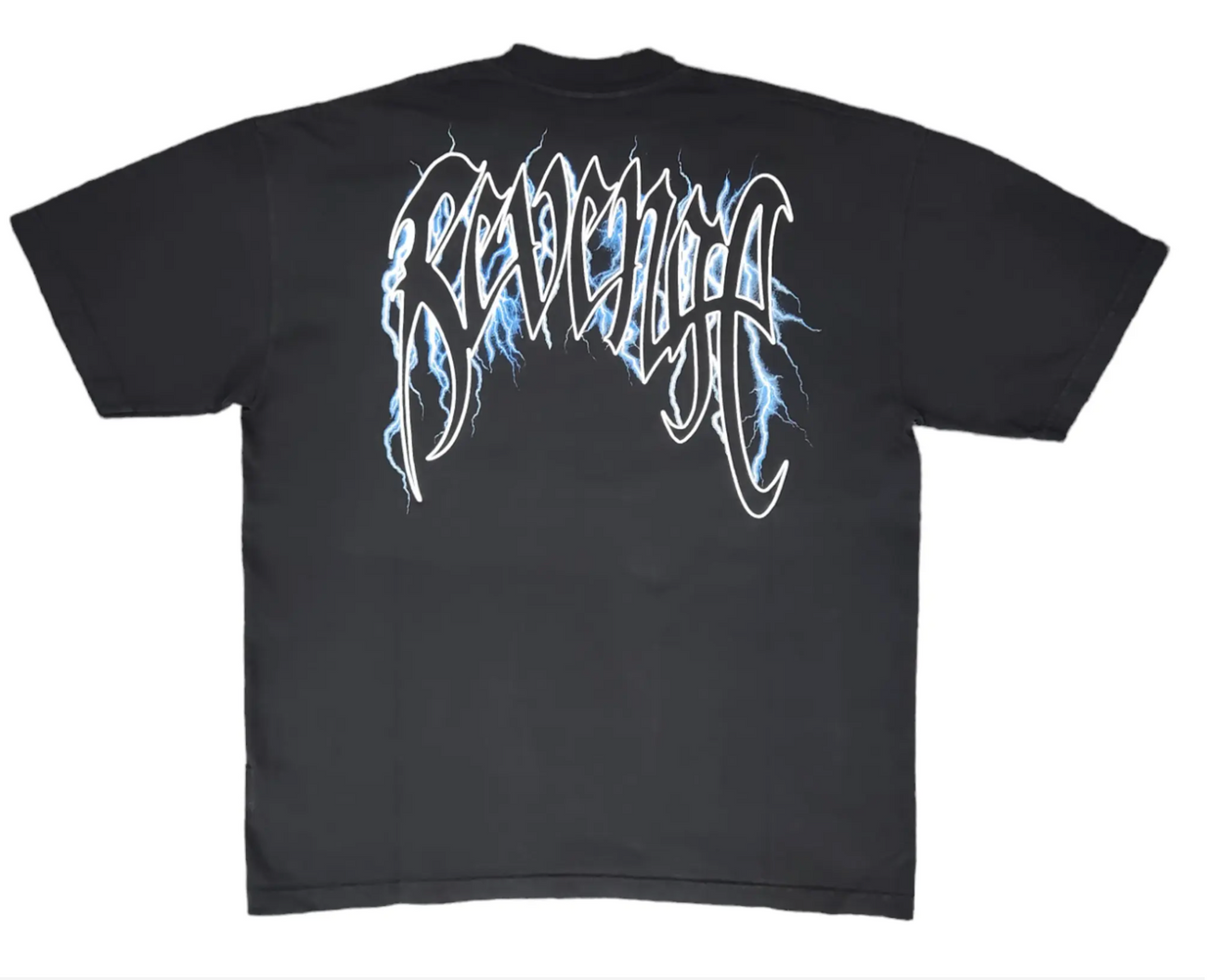 Revenge Blue Lightning Arch Logo Tee