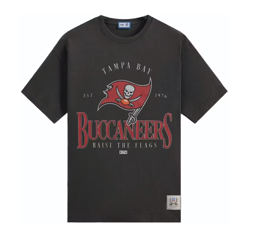 Kith x NFL Buccaneers Vintage Tee Black