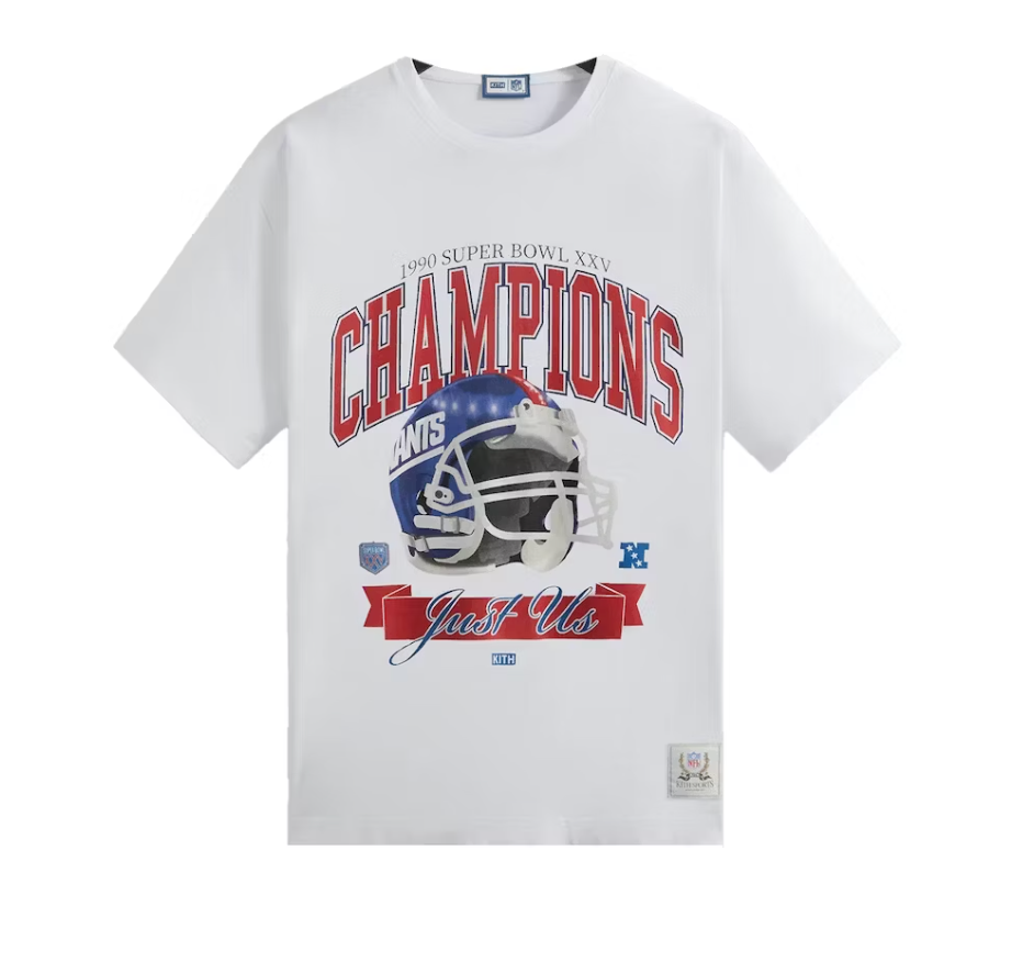 Kith x NFL Giants Superbowl Vintage Tee White