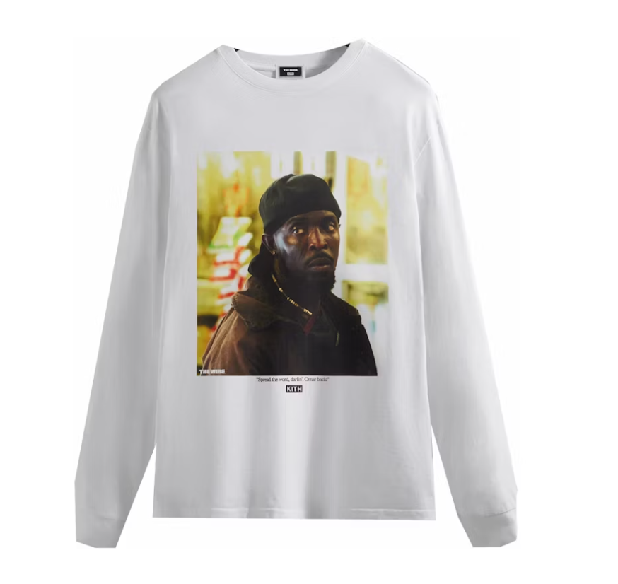 Kith The Wire Omar Back L/S Tee White