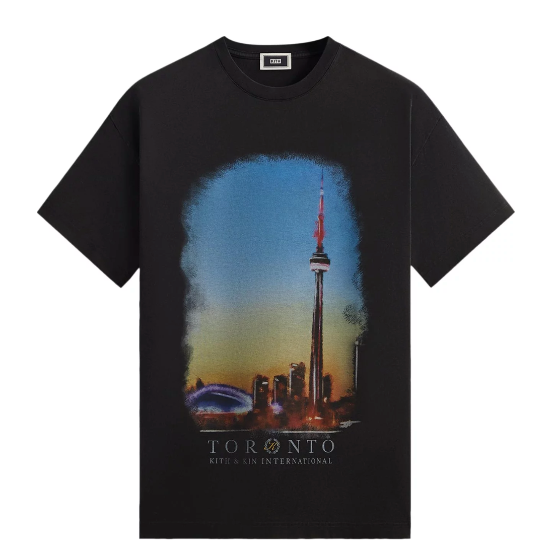 Kith Toronto Skyline Vintage Tee 'Black'