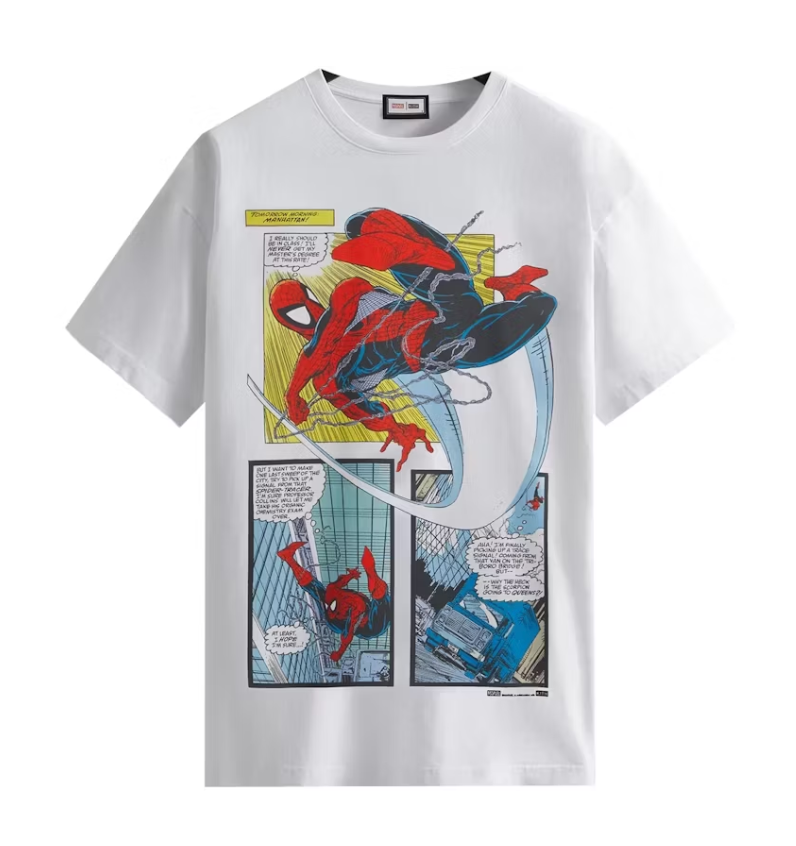 Kith Marvel Spider-Man New York City Vintage Tee White