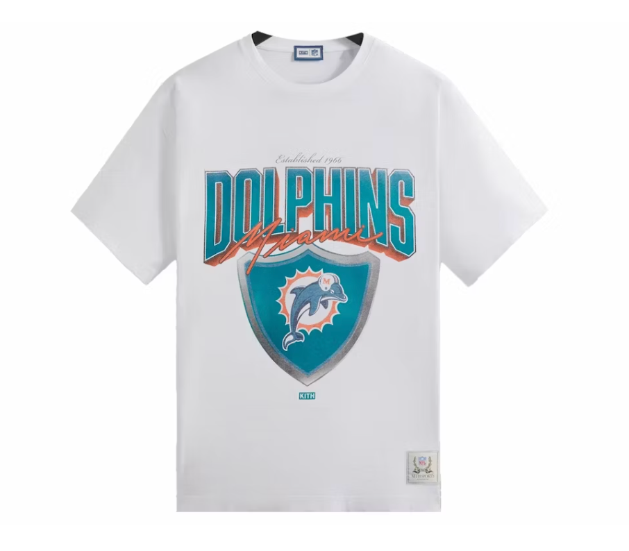 Kith x NFL Dolphins Vintage Tee White