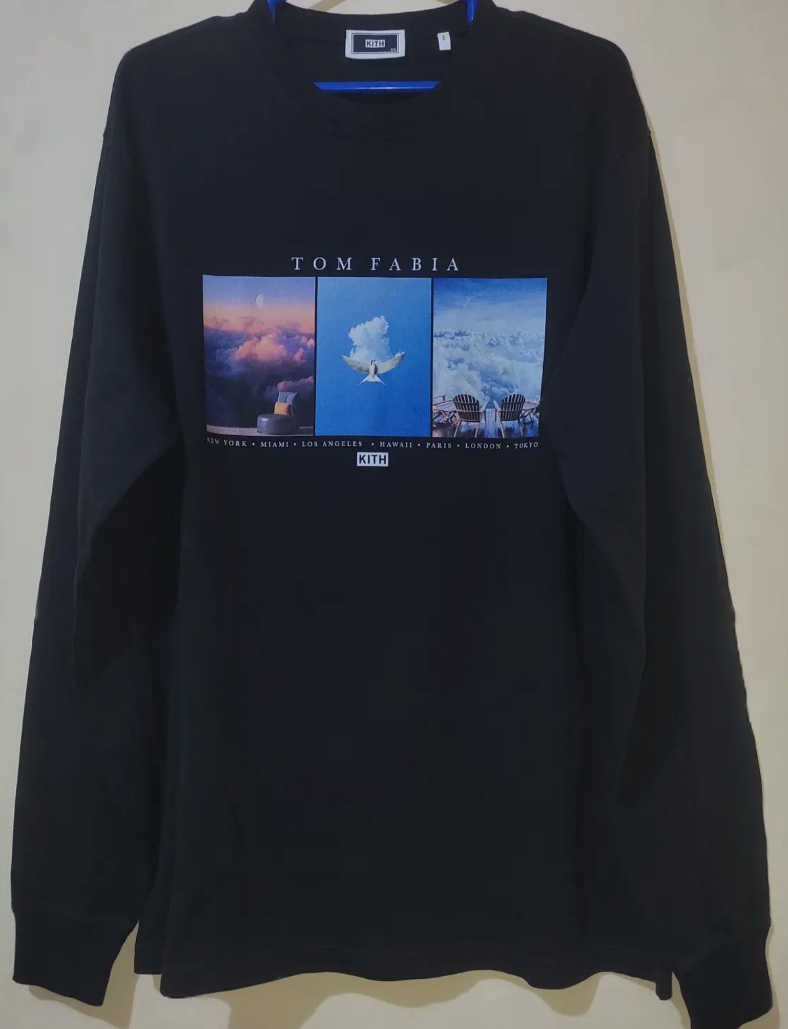 Kith x Tom Fabia L/S Black