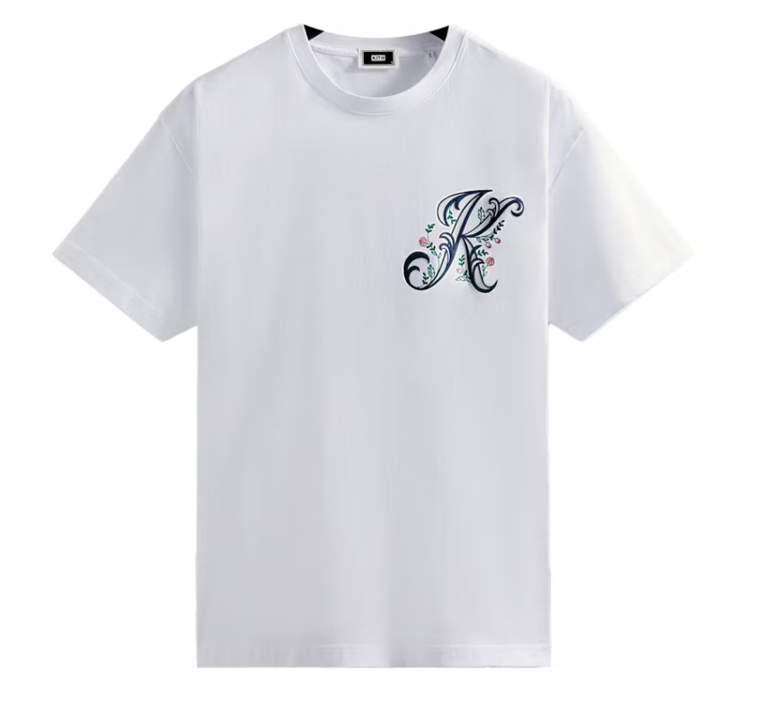 Kith Script Floral Tee White