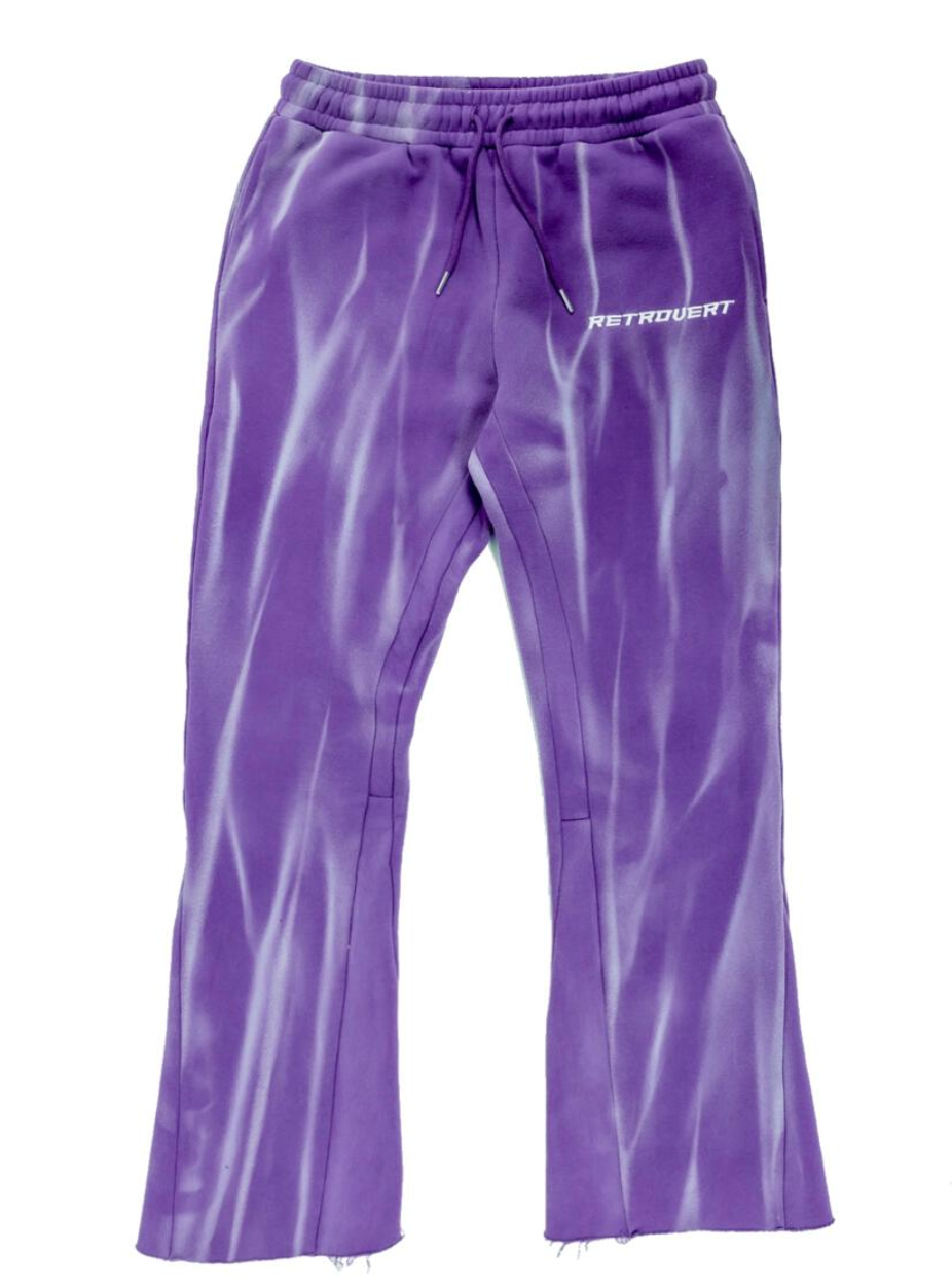 Retrovert Flare Purple Sweatpants