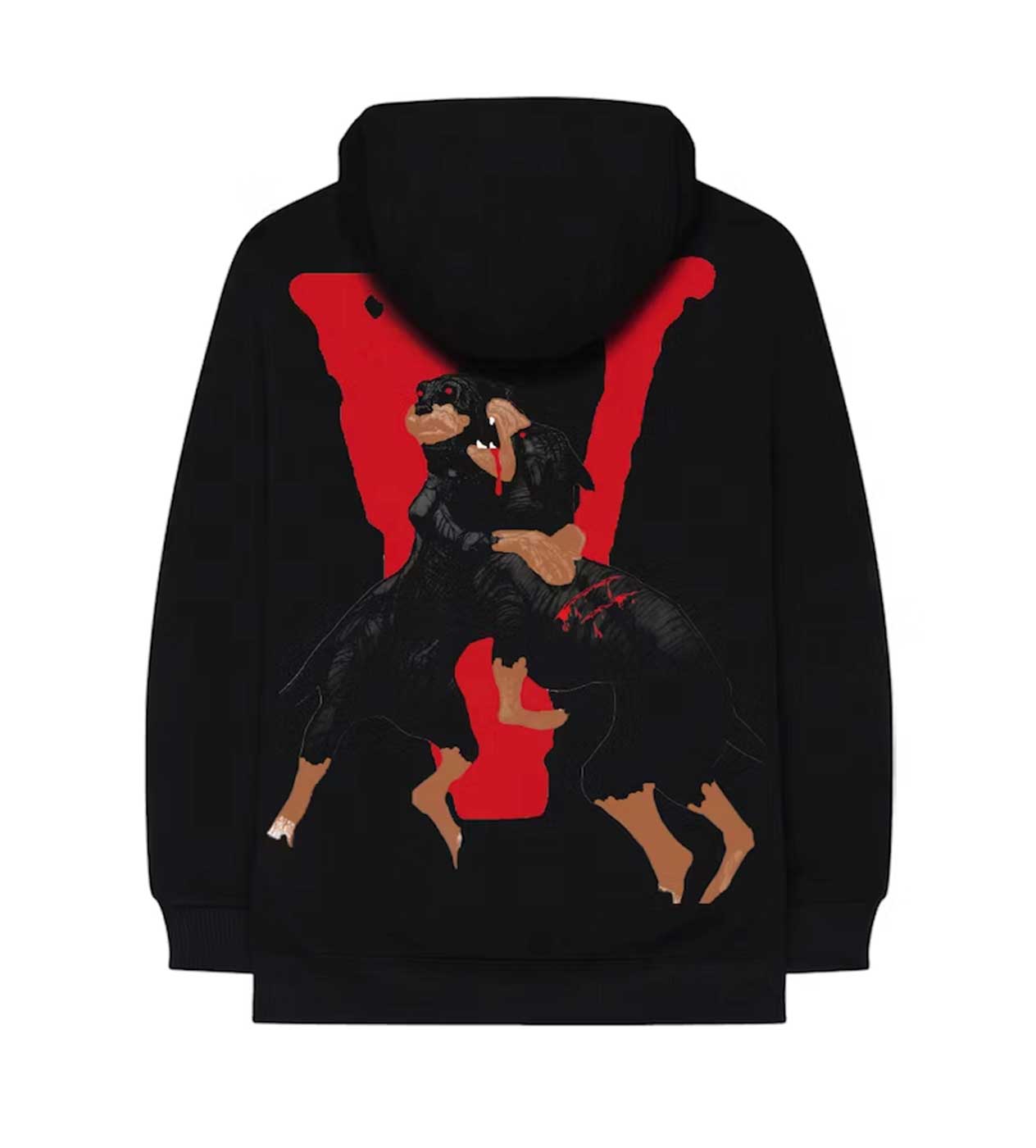 Vlone City Morgue Dog Black Hoodie