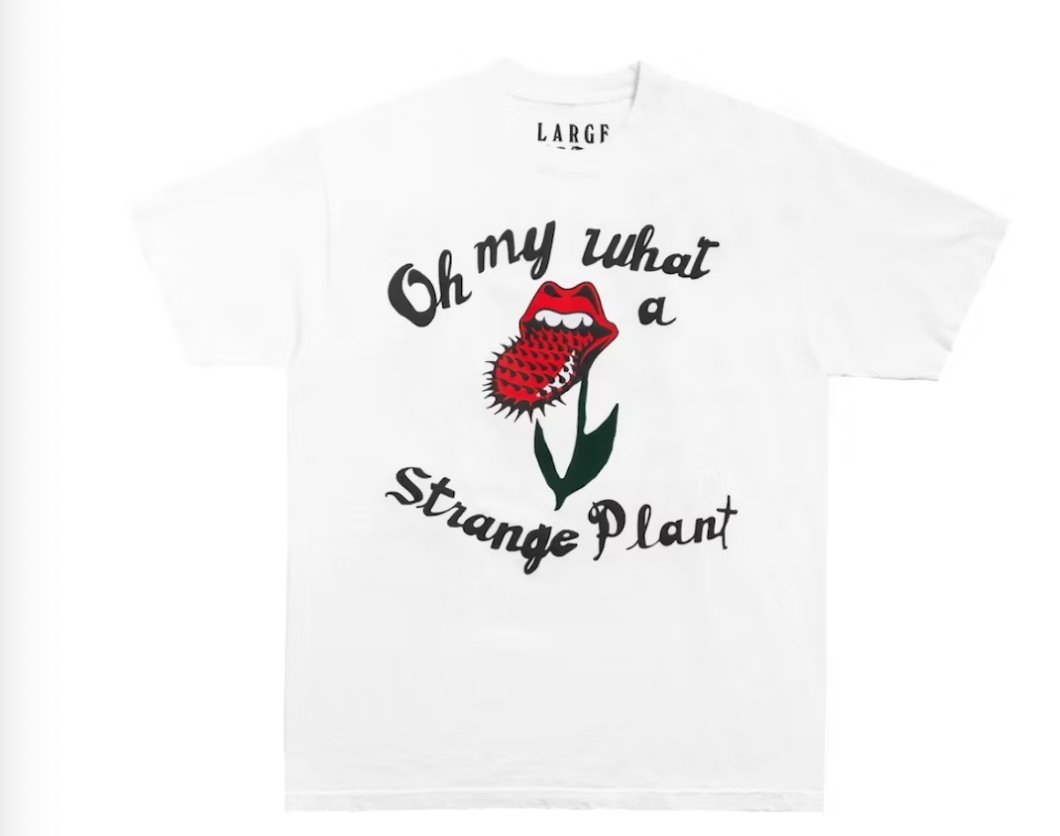 Cactus Plant Flea Market Rolling Stones Strange Plant T-shirt White