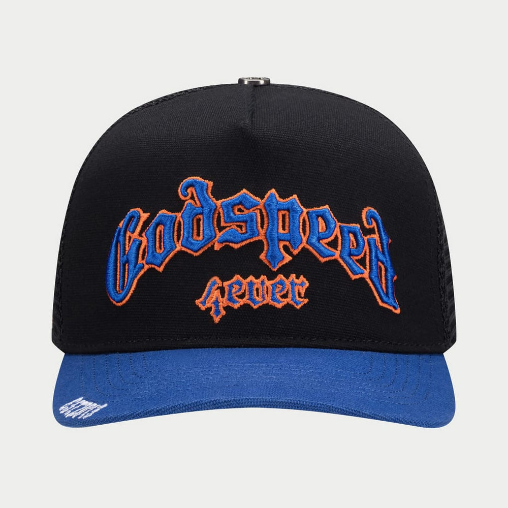Godspeed GS Forever Trucker Hat Black/ Blue/ Orange