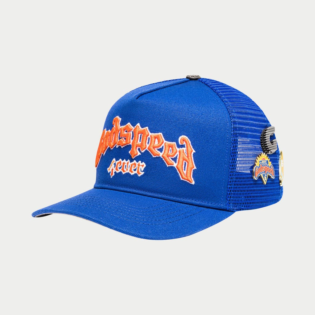 Godspeed GS FOREVER TRUCKER HAT (Blue/Orange)