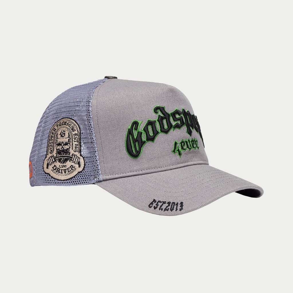 Godspeed GS Forever Trucker Hat (Grey/Green)