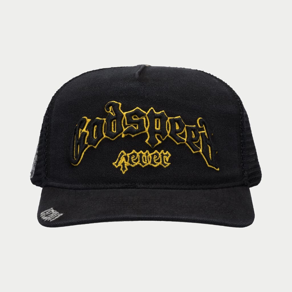 Godspeed GS Forever Trucker Hat Vintage Black/ Yellow