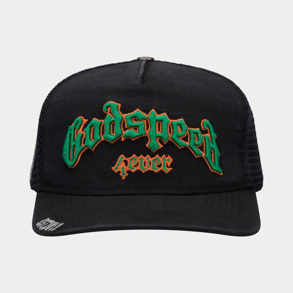 Godspeed GS Forever Trucker Hat (Vintage Black/Green/Orange)