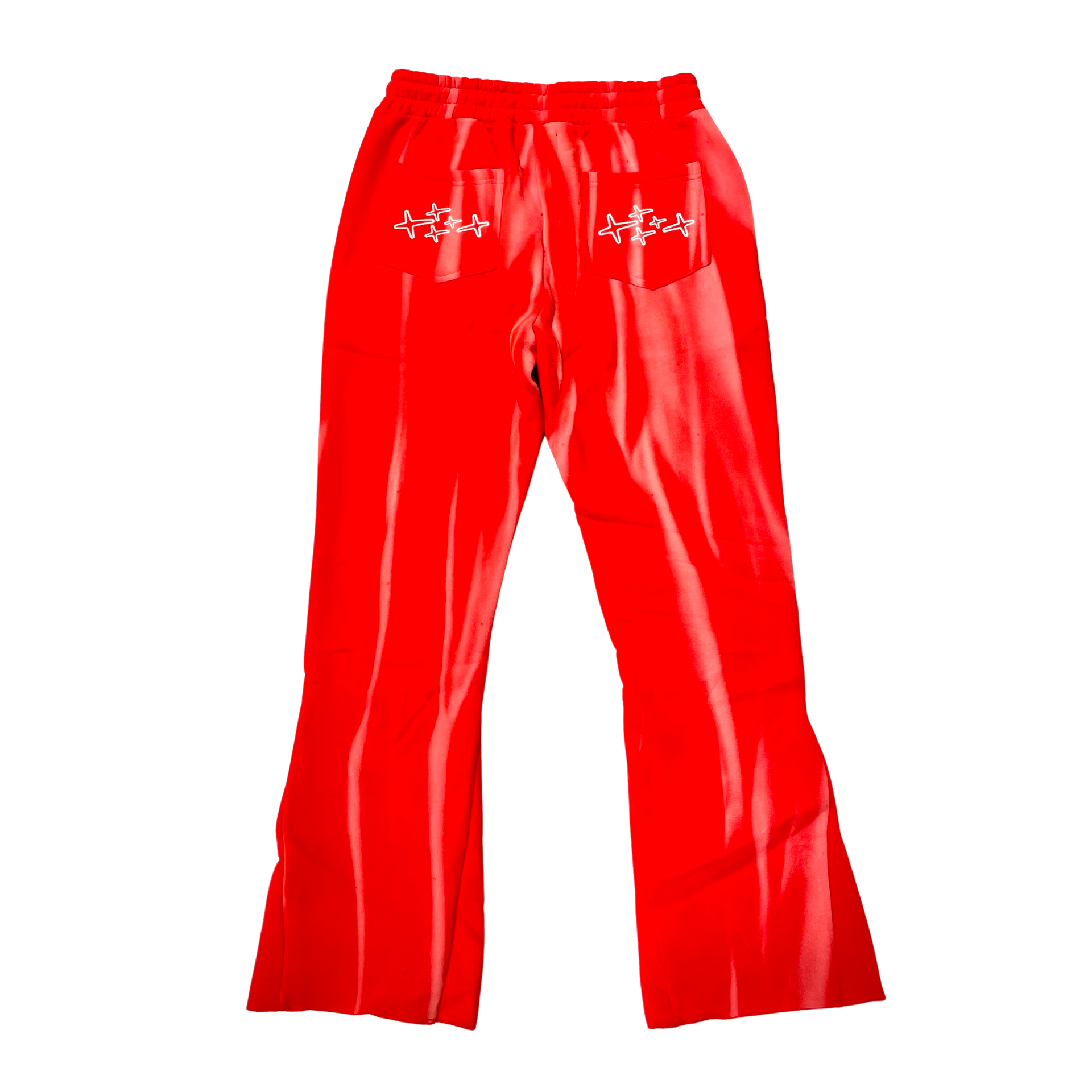 Retrovert Flared Fire Red Sweatpants