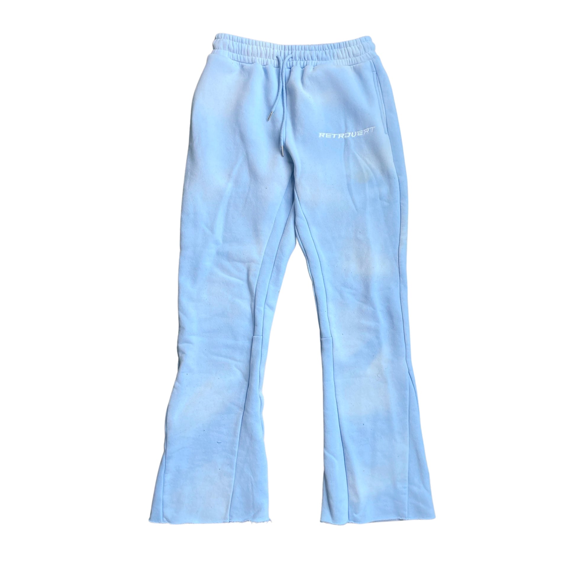 Retrovert Flare Baby Blue Sweatpants