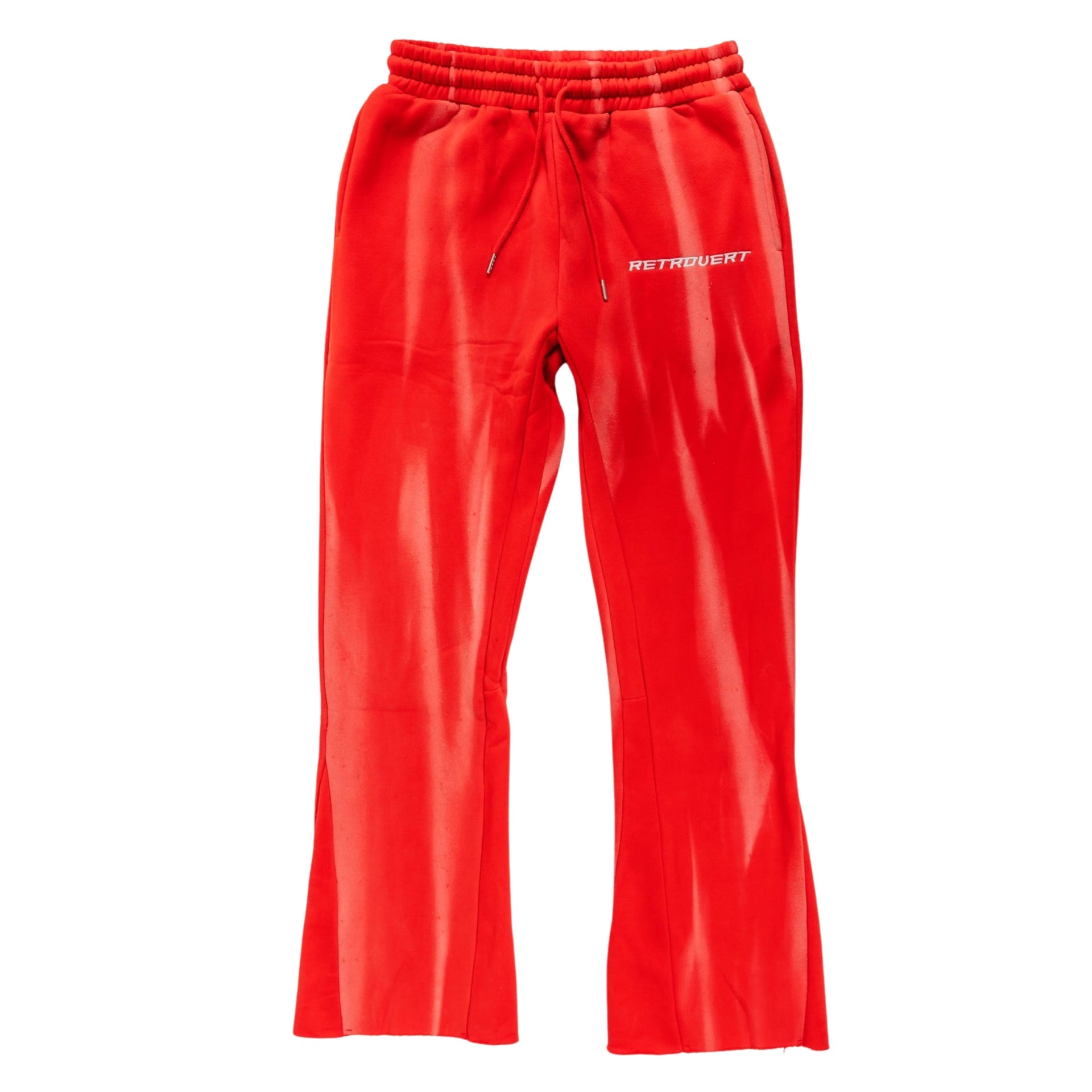 Retrovert Flared Fire Red Sweatpants