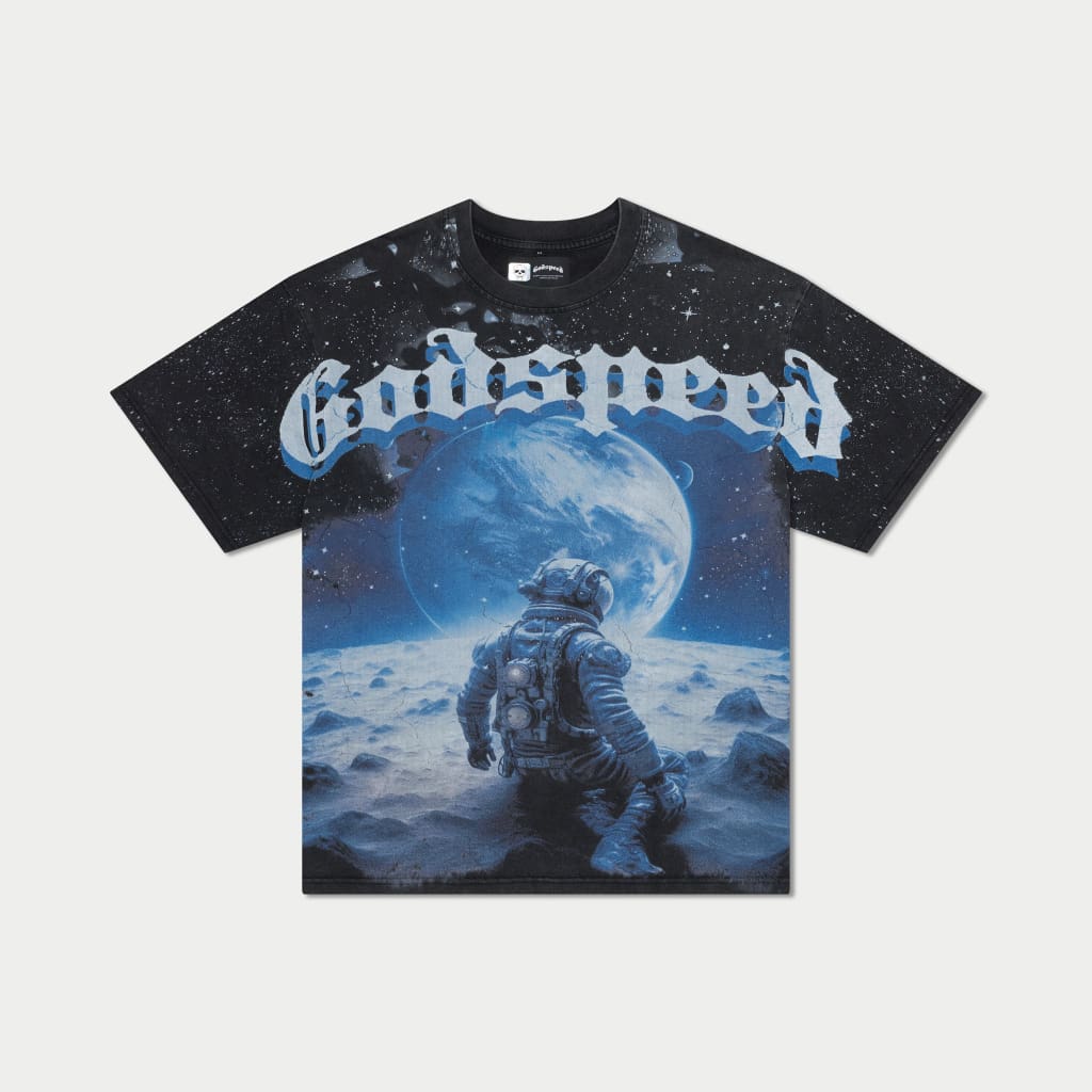 Godspeed No Looking Back T-Shirt (Black/True Blue)