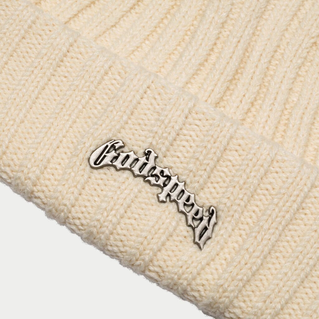 Godspeed Og Logo Emblem Beanie Cream