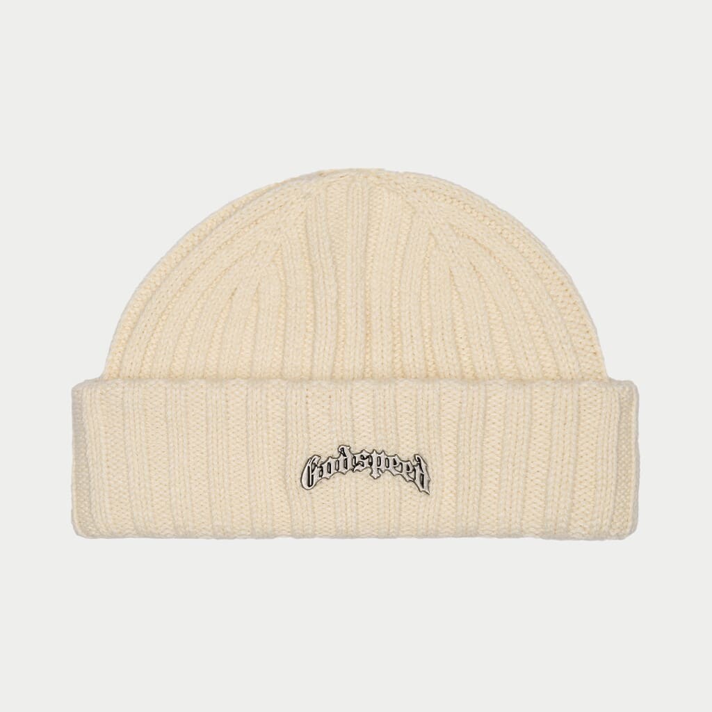 Godspeed Og Logo Emblem Beanie Cream