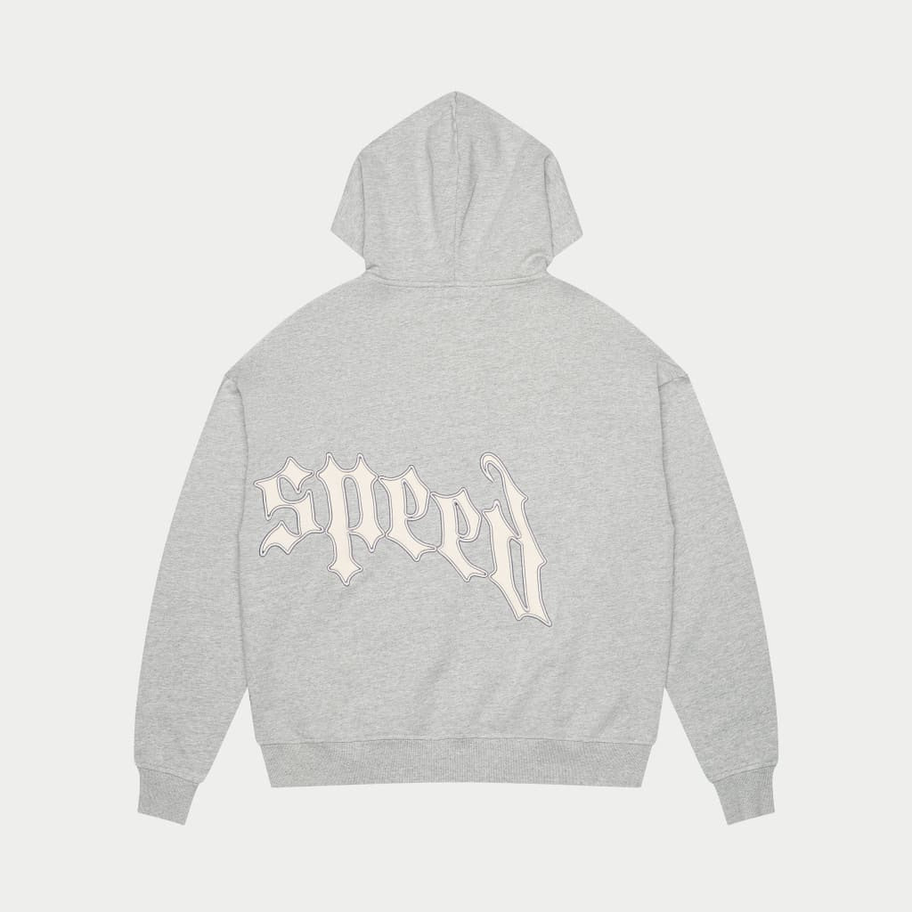 Godspeed Zip Up Hoodie Heather Grey V2