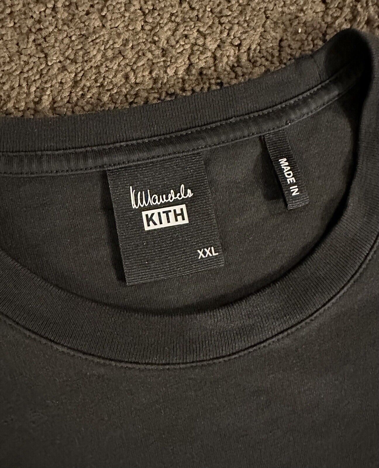 Kith x Nelson Mandela Green Tee Black Box Logo