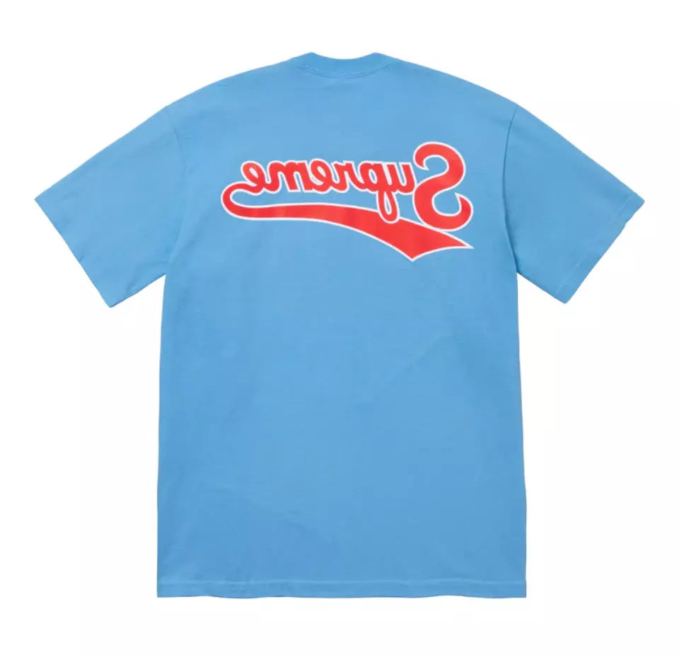 Supreme Backwards Tee Blue