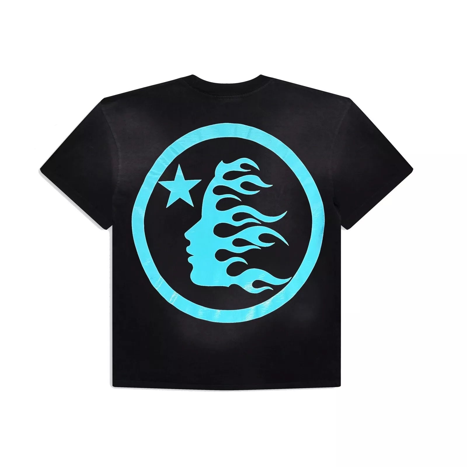 Hellstar Gel Sport Logo T-Shirt Black/Light Blue