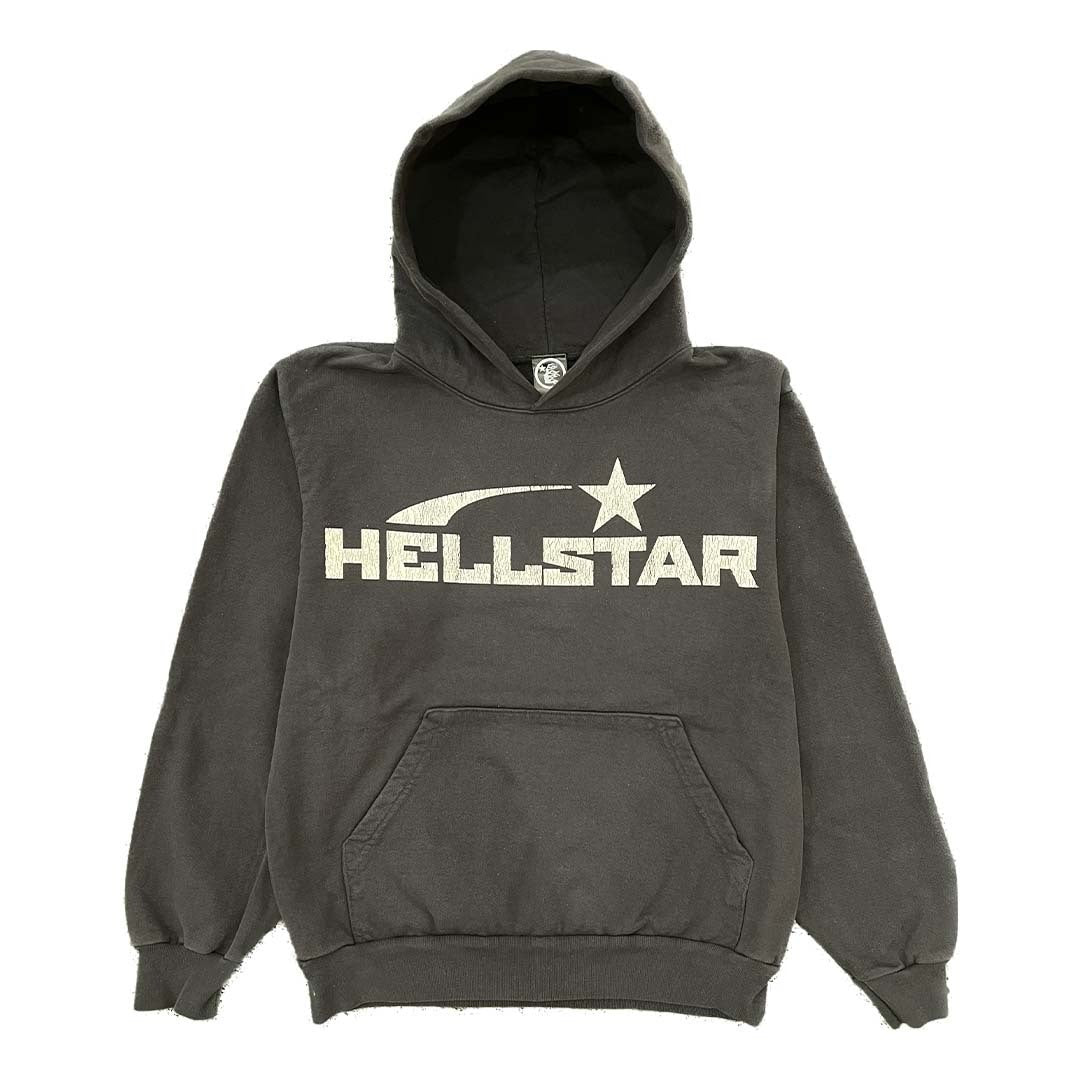 Hellstar Grey Signature Flare Sweatpants