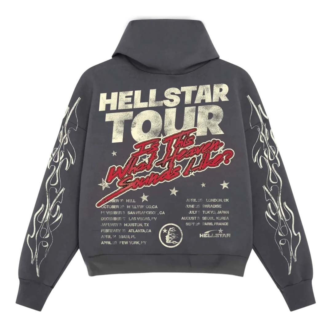 Hellstar Studios Tour Hoodie Faded Black