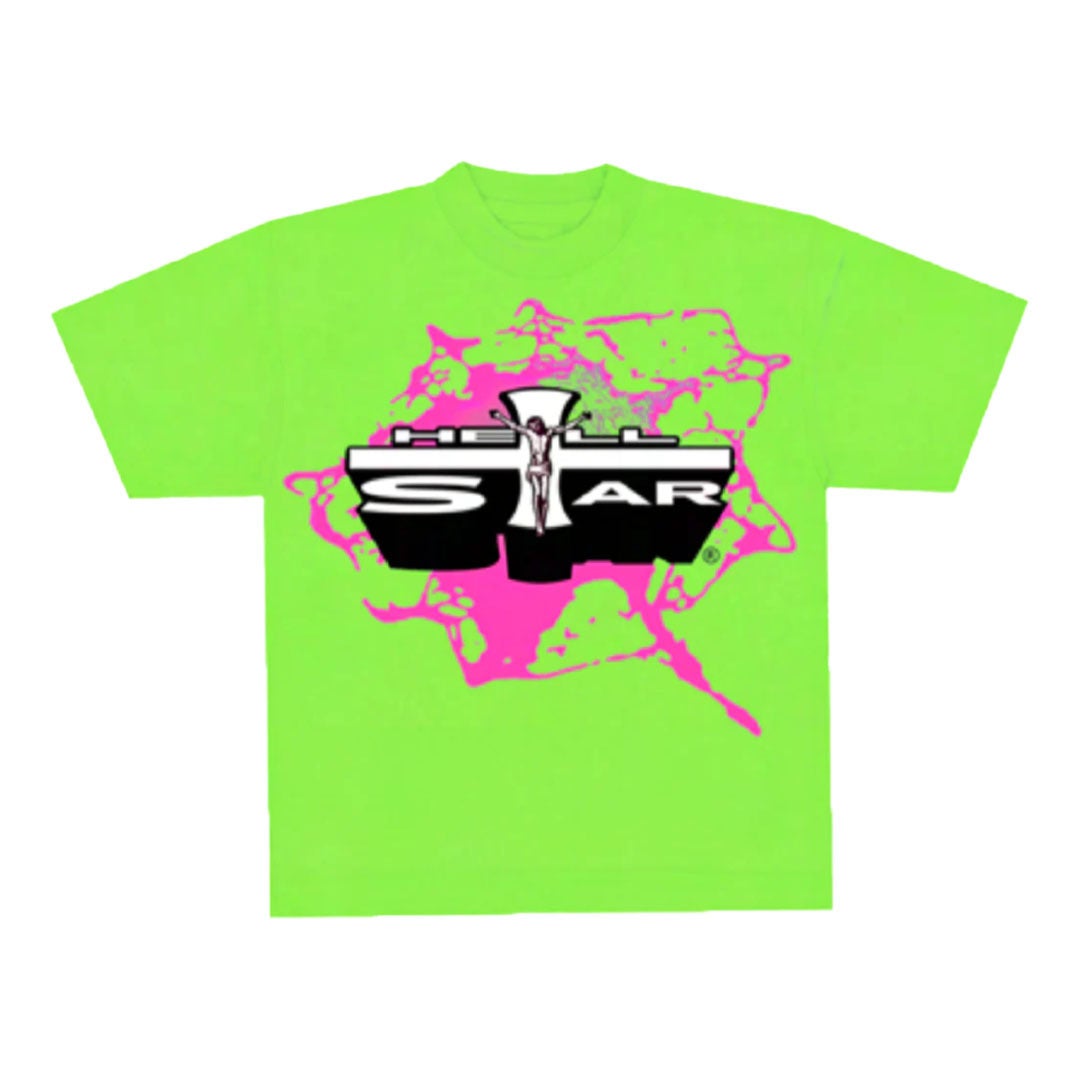 Hellstar Jesus Emblem T-Shirt Green