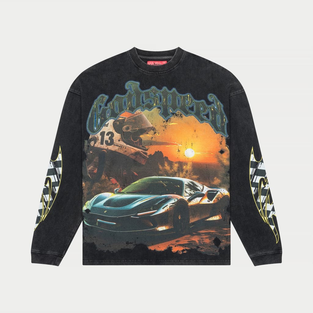 Godspeed Sunset Drift Layered T-Shirt (Black)