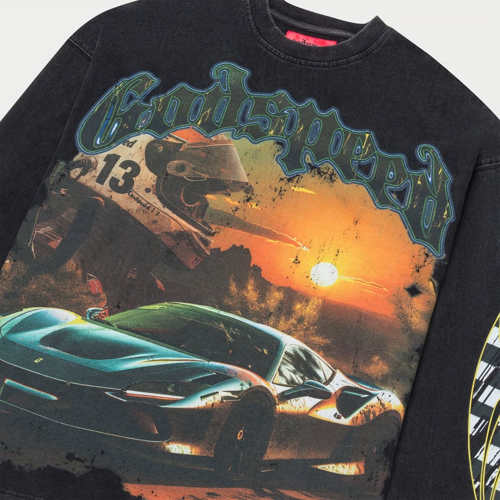 Godspeed Sunset Drift Layered T-Shirt (Black)