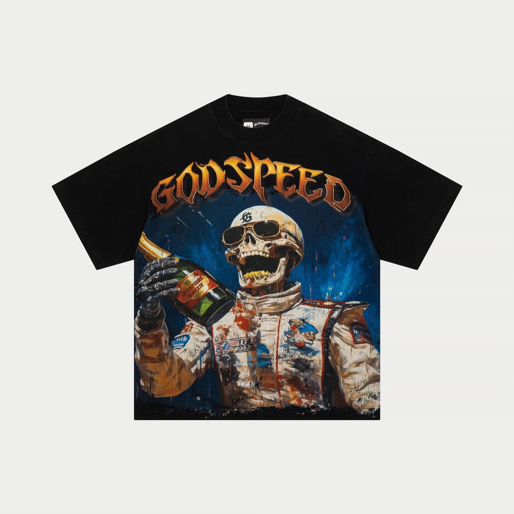 Godspeed Victory Toast T-shirt (Black Wash)