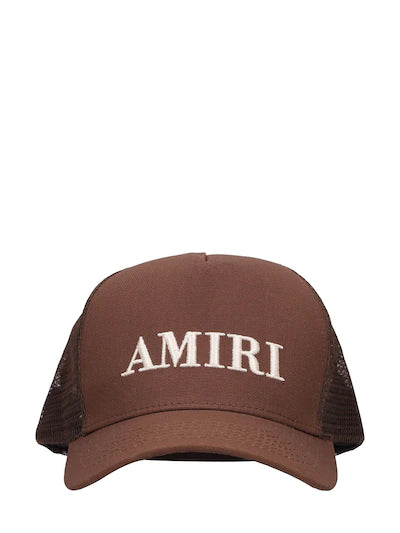 Amiri Core Logo Trucker Hat Brown